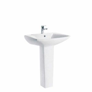 Spanishta - Pedestal And Basin - White