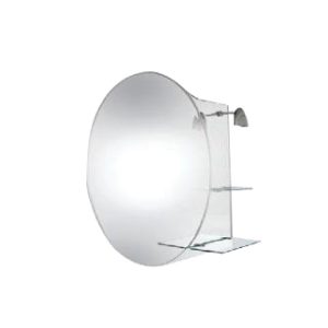 Wangel - Mirror With A Lamp And 2 Layer Glass Shelf