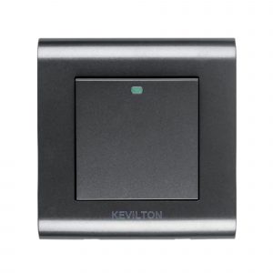 Kevilton - Switch - 1 Gang 1 Way Black Modular