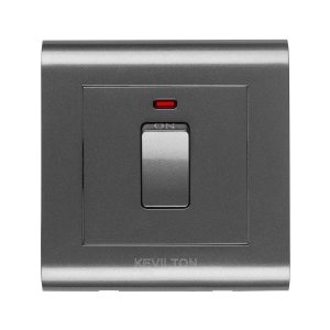 Kevilton - Switch - 20 A Double Pole With Neon Black Modular