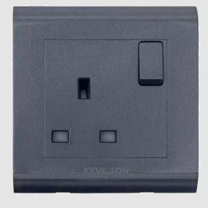 Kevilton - Socket - 13 A Black Modular