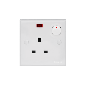 Orange - X5 13 A Switch Socket Outlet With Neon