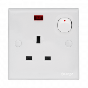 Orange - X5 13 A Switch Socket Outlet With Neon