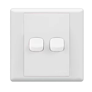 Orange - X7 1 Way 2 Gang 10 A Switch