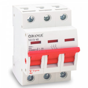 Orange - Isolator Sigma 3 Pole 40 A
