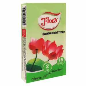 Flora - Handkerchief Tissues 2 Ply 15