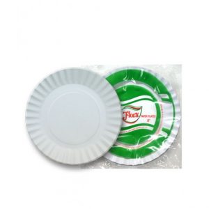 Flora - Paper Plates Plain - 8"