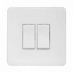 Orange - Sc 1 Way 2 Gang Switch