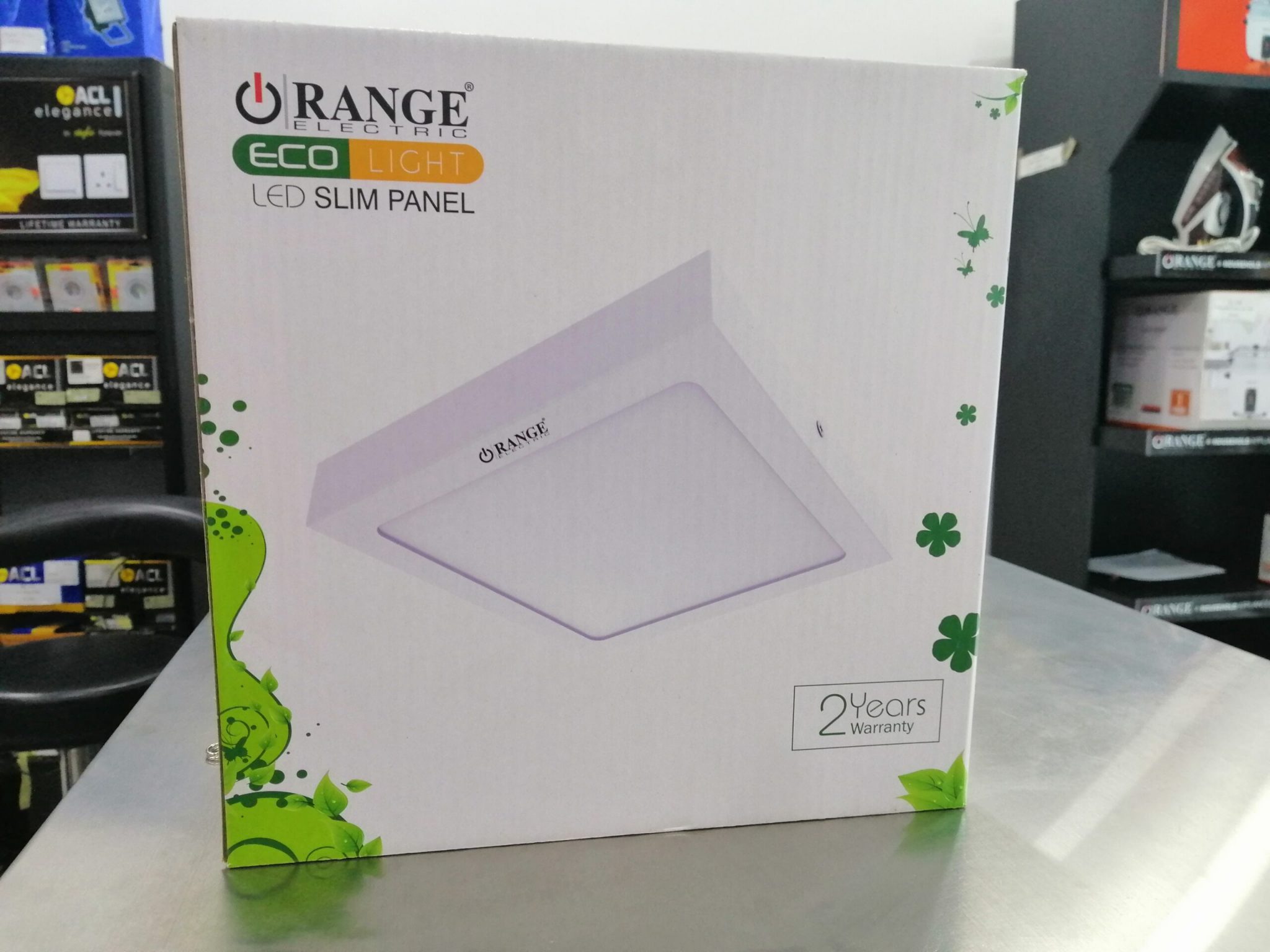 Orange - Eco Led Switch Panel - S 18 W Warm White Square in Sri Lanka ...