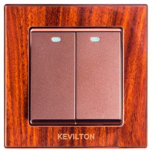 Kevilton - Mahogany 2 Gang 1 Way