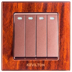 Kevilton - Mahogany 4 Gang 2 Way
