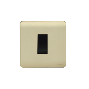 Orange - Socket 1 Way 1 Gang Switch Gold M
