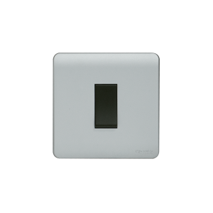 Orange - Socket 1 Way 1 Gang Switch Silver M