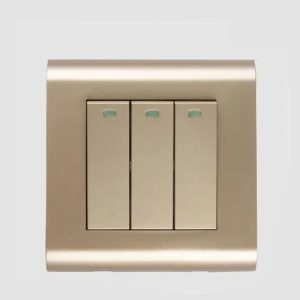 Kevilton - Switch - 4 Gang 2 Way Gold Modular