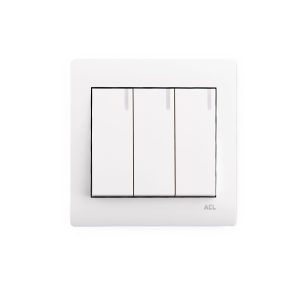 ACL - 3 Gang 2 Way Switch White