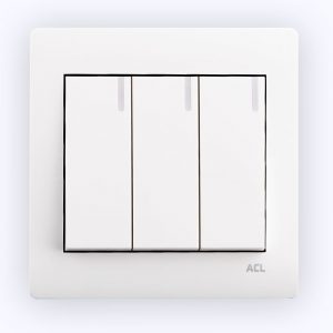 ACL - 3 Gang 2 Way Switch White