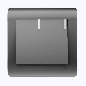 ACL - 2 Gang 2 Way Switch Grey