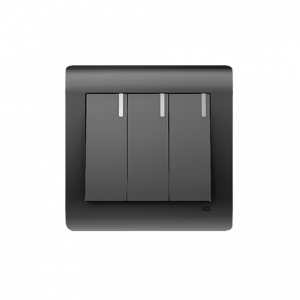 ACL - 3 Gang 2 Way Switch Grey