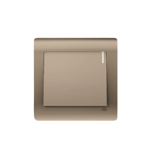 ACL - 1 Gang 1 Way Switch Bronze