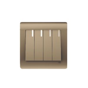 ACL - 4 Gang 2 Way Switch Bronze