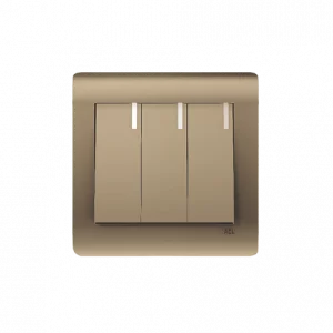 ACL - 3 Gang 2 Way Switch Bronze