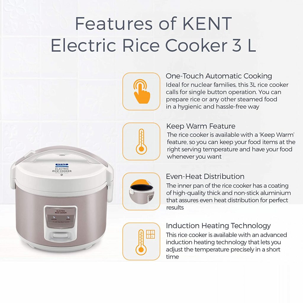 Kent - Electric Rice Cooker - 3 Liters in Sri Lanka | Homemart | Shop ...