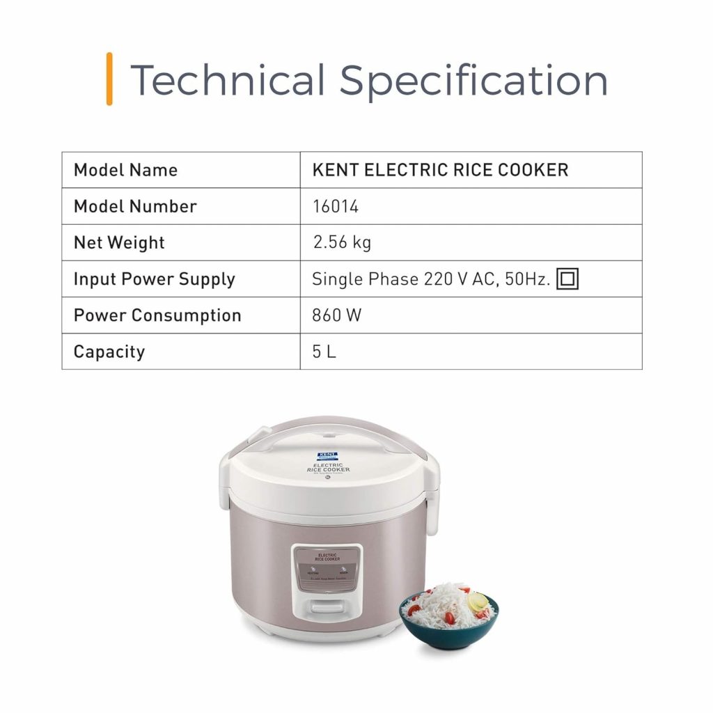 Kent - Stainless Steel Rice Cooker - 5 Liters in Sri Lanka | Homemart ...