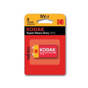 Kodak - Super Heavy Duty 6F22 9V 1Pk