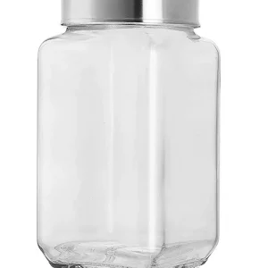 Cubical Glass Jar