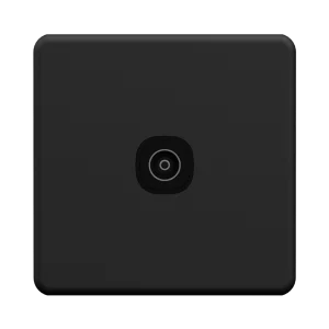 Orange - En Tv Socket Outlet Gunmetal