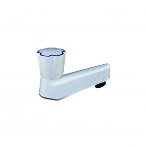 Watertec - Pillar Tap - White