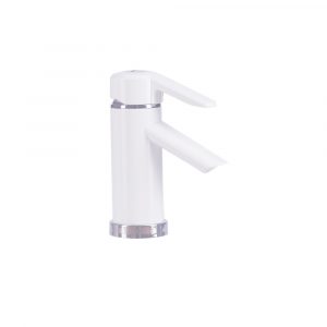 Watertec - Pillar Basin Tap - White