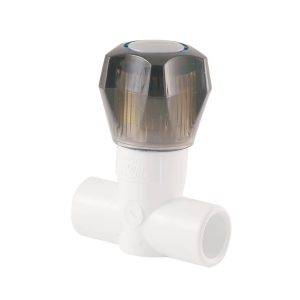 Watertec - Stop Valve Socket 25F- Cream - Charcoal
