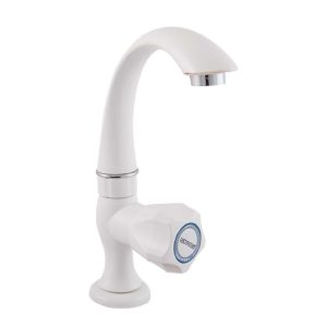Watertec - Pillar Basin Tap C203 - White