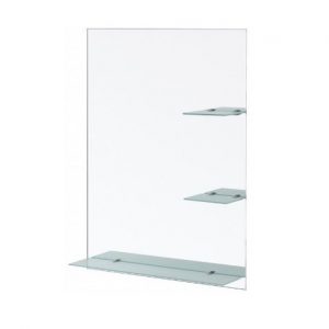 Wangel - Mirror With A Lamp And 3 Layer Glass Shelf
