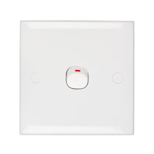 Kevilton - Switch White - 1 Gang 1 Way