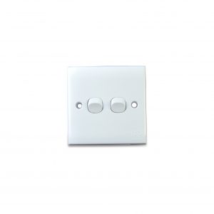 Kevilton - Switch White - 2 Gang 2 Way
