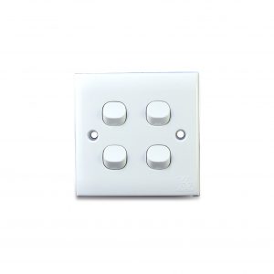 Kevilton - Switch White - 4 Gang 2 Way