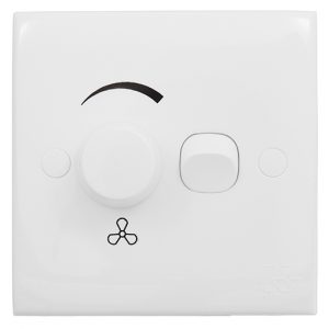 Kevilton - Fan Speed Controller With 1 Gang White