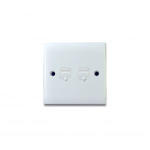 Kevilton - Twin Data Socket Cat 6 White