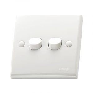 Orange - X5 2 Way 2 Gang 10 A Switch