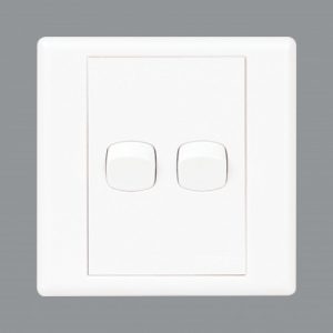 Orange - X7 2 Way 2 Gang 10 A Switch