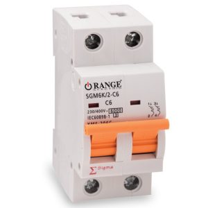 Orange - Miniature Circuit Breaker Sigma 2 Pole 40 A Type C