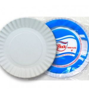 Flora - Paper Plates Plain - 7"