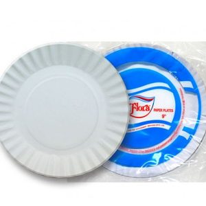 Flora - Paper Plates Plain - 9"