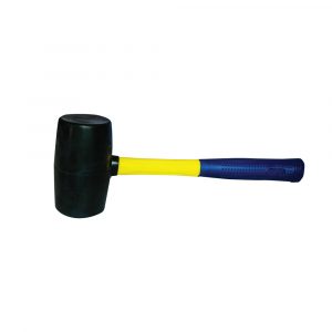 Atlas - Rubber Head Hammer With Fibre Handle - 1LB