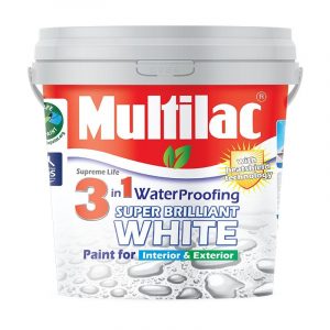 Multilac - Supreme Life 3 In 1 Waterproof Super Brilliant White - 4 Liters