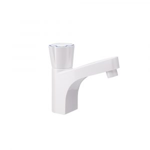 Watertec - Pillar Basin Tap B601M - White