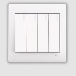 ACL - 4 Gang 2 Way Switch White
