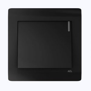 ACL - 1 Gang 1 Way Switch Black